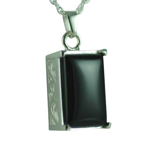 Rectangle Onyx Antique Keepsake Pendant